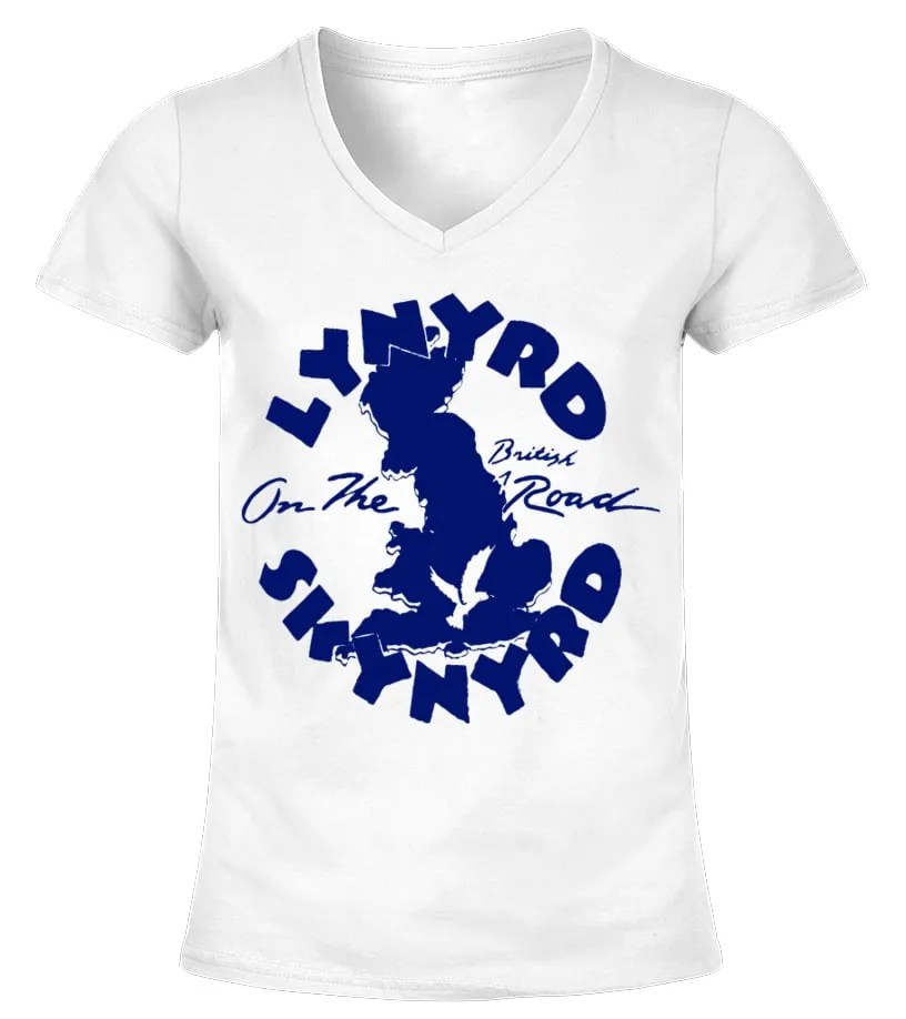002. Rare Lynyrd Skynyrd WT Camiseta cuello pico Mujer