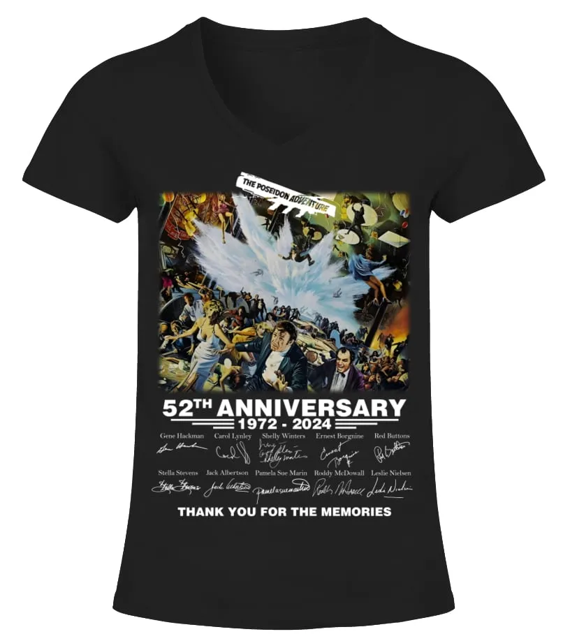 016. The Poseidon Adventure Anniversary BK Camiseta cuello pico Mujer