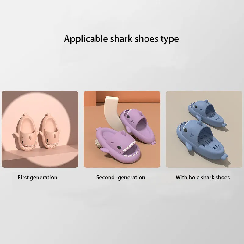 1 Pair Shoes Decoration Fins para zapatillas de tiburón Accesorios extraíbles Fins Glow in the Dark Funny Funny Cute Tlides Char