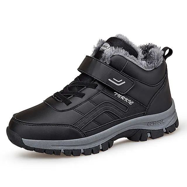 2022 Winter Leather Boots Women Men Shoes Waterproof Boot Man Plush Keep Warm Sneakers Man Outdoor Ankle Snow Boots Casual Shoes