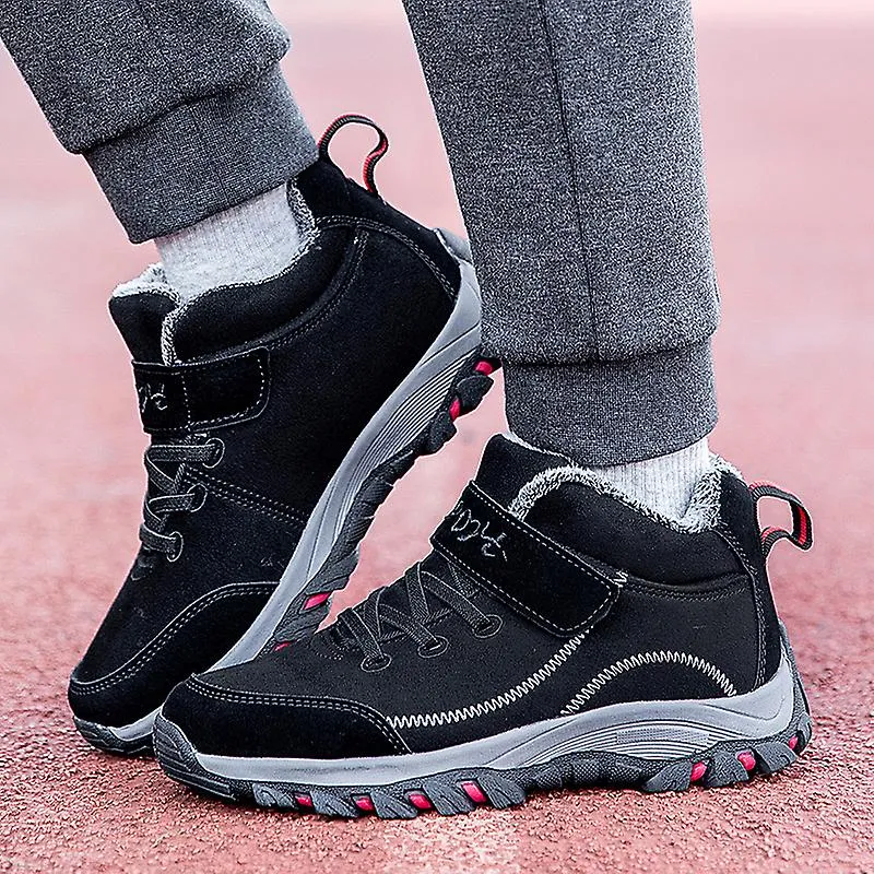 2022 Winter Leather Boots Women Men Shoes Waterproof Boot Man Plush Keep Warm Sneakers Man Outdoor Ankle Snow Boots Casual Shoes