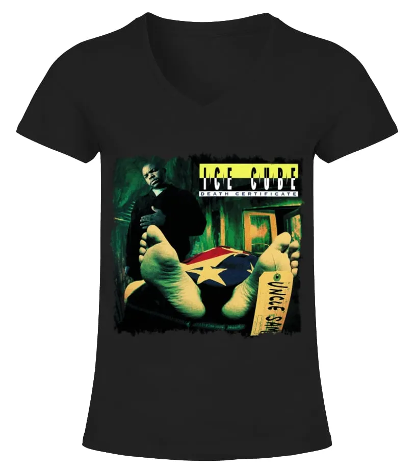 30. Ice Cube – Death Certificate Camiseta cuello pico Mujer