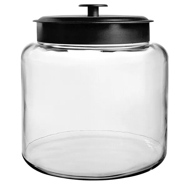 49 OZ MINI MONTANA JAR W /BALCK LID