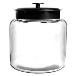 64 OZ MINI MONTANA JAR W / BLACK LID