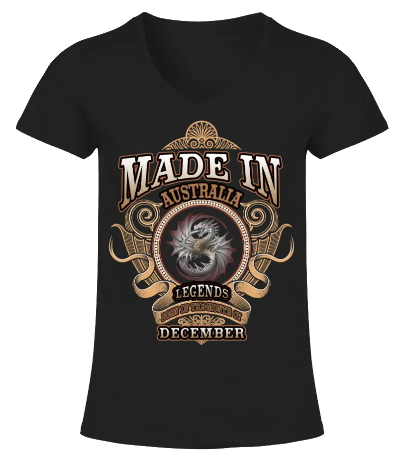 [ACMAU] In Australia, Born In December Camiseta cuello pico Mujer