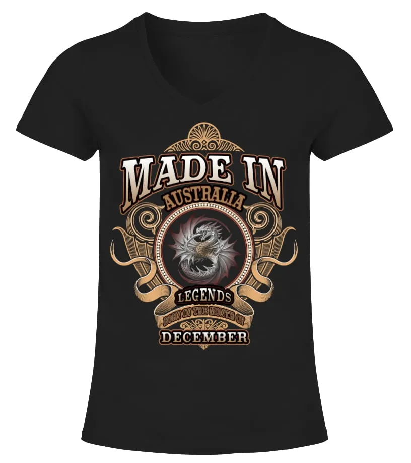 [ACMAU] In Australia, Born In December Camiseta cuello pico Mujer