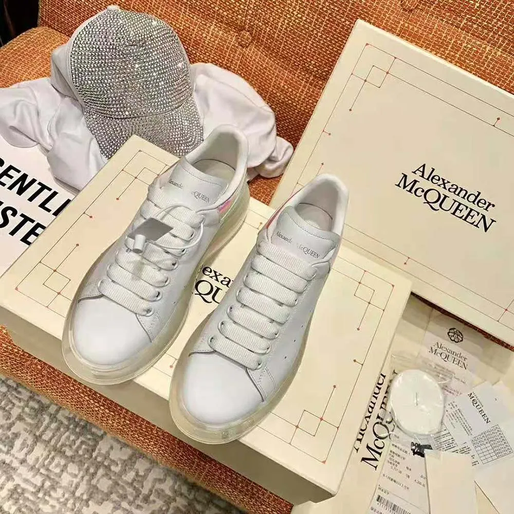 ALEXANDER MCQUEEN ZAPATILLAS DE DEPORTE EXTRAGRANDES PARA MUJERAZUL