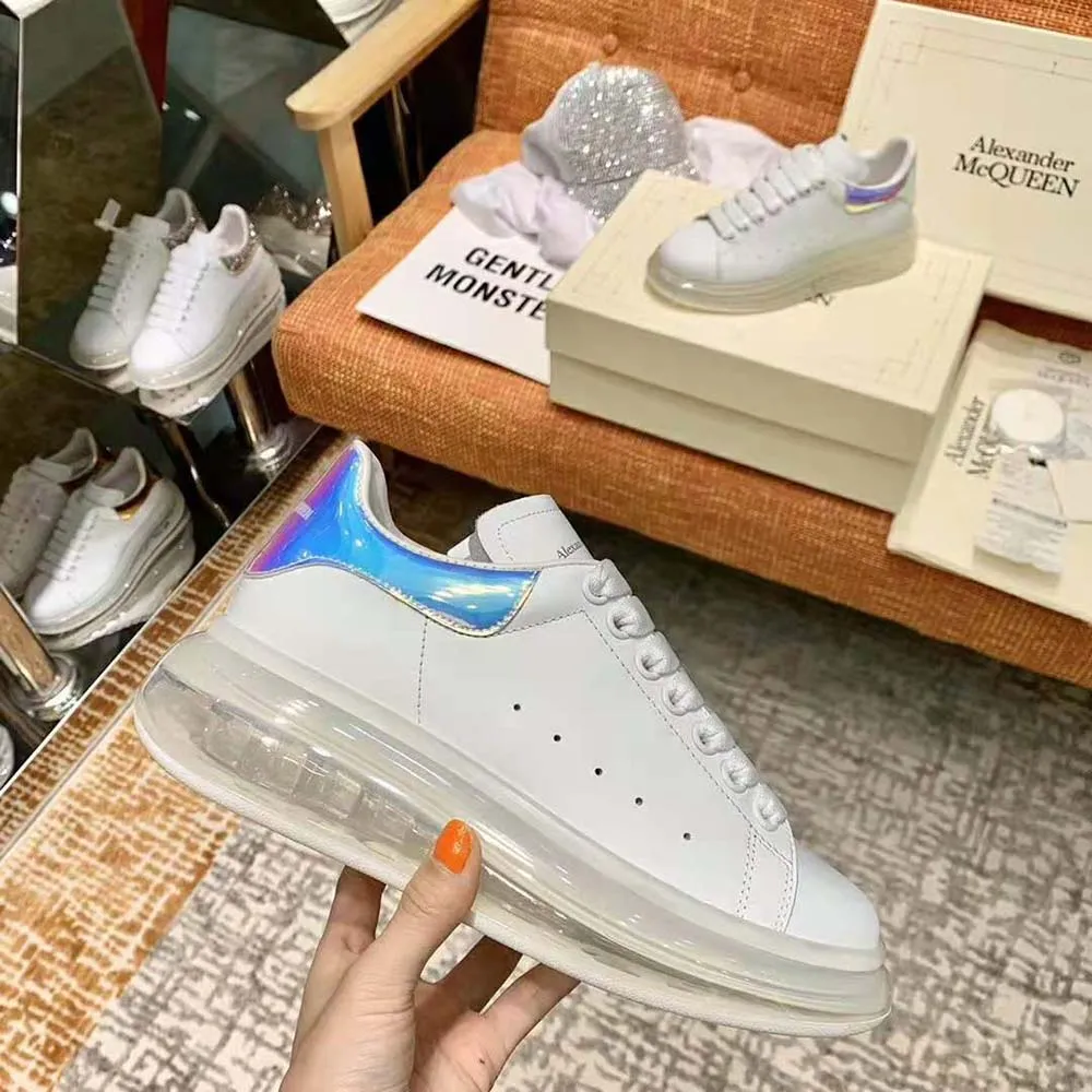 ALEXANDER MCQUEEN ZAPATILLAS DE DEPORTE EXTRAGRANDES PARA MUJERAZUL
