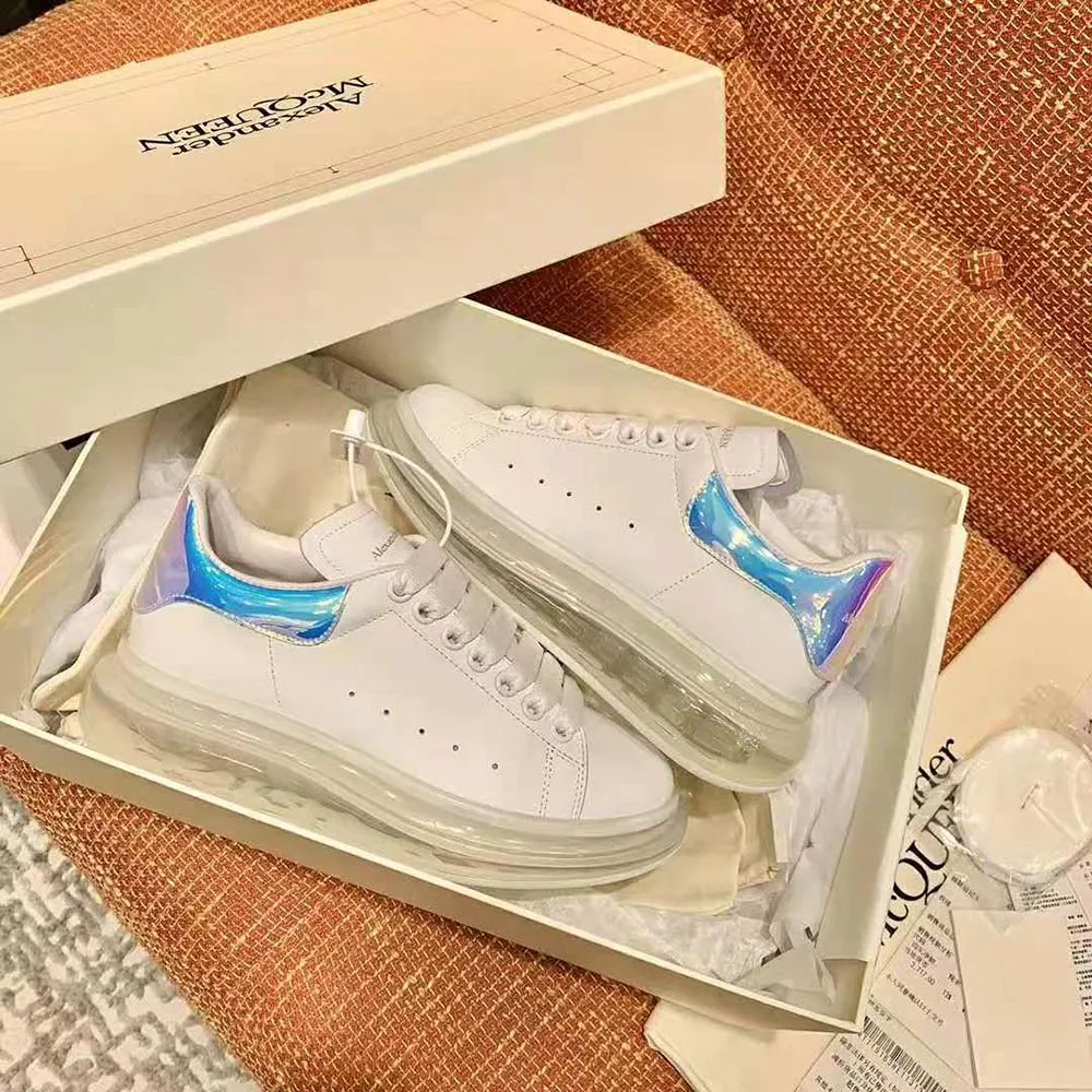 ALEXANDER MCQUEEN ZAPATILLAS DE DEPORTE EXTRAGRANDES PARA MUJERAZUL