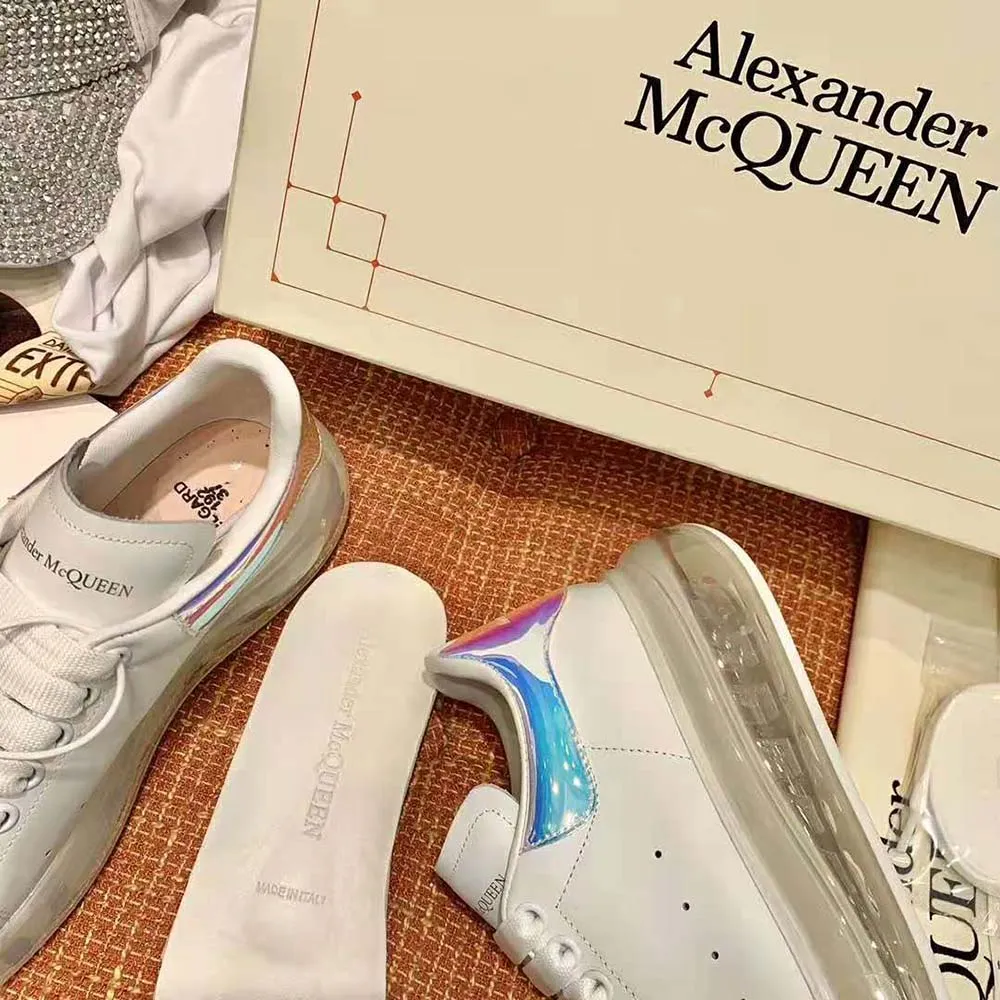 ALEXANDER MCQUEEN ZAPATILLAS DE DEPORTE EXTRAGRANDES PARA MUJERAZUL