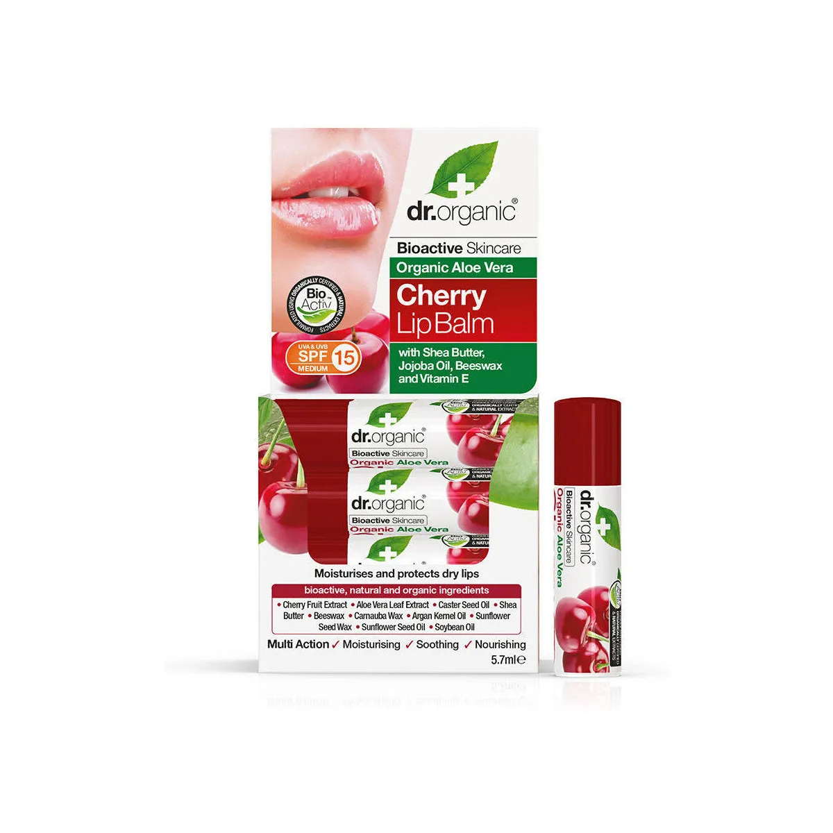 Aloe Vera Y Cereza Bálsamo Labial Spf15 5,7 Gr