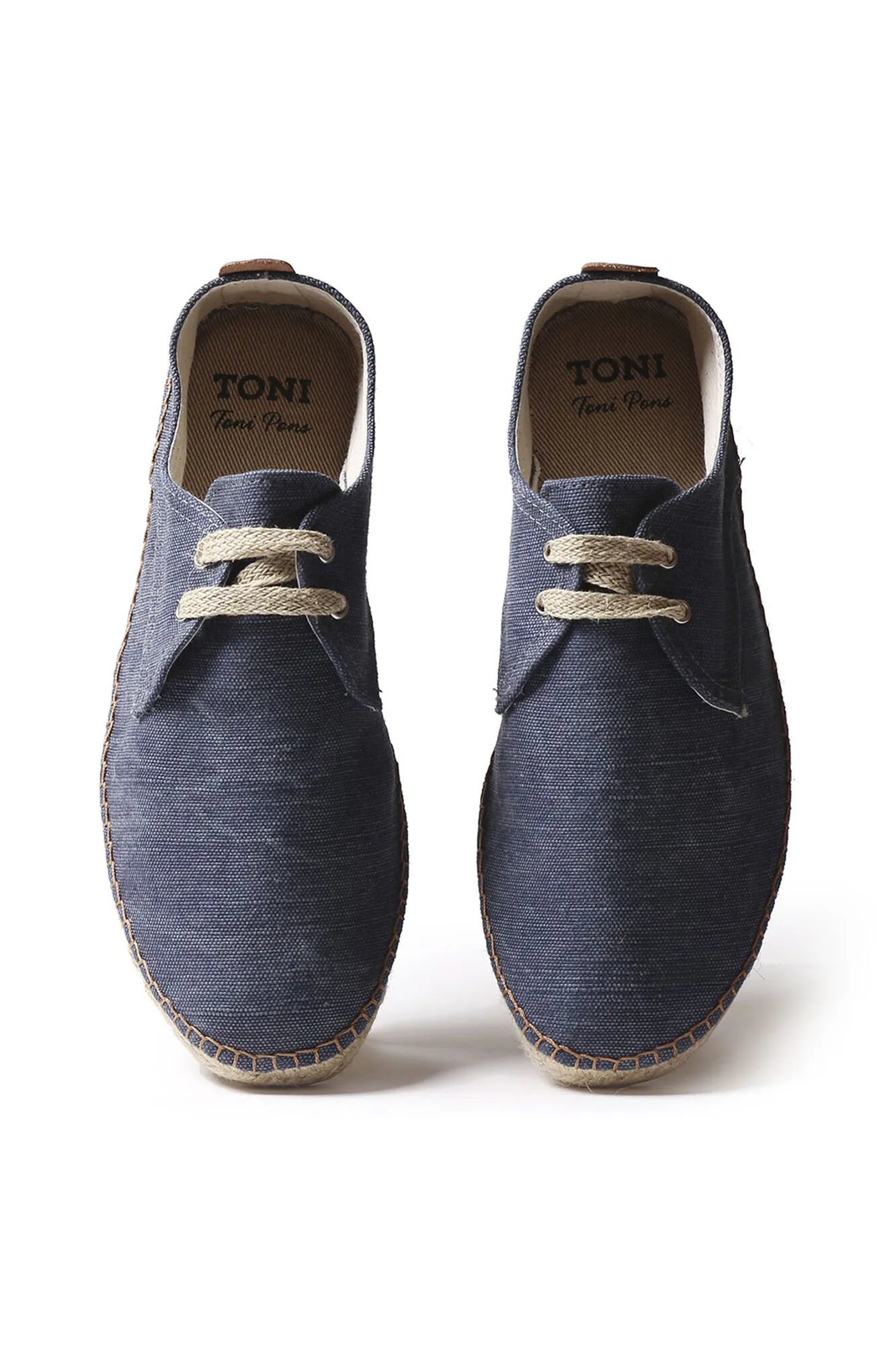 Alpargata cordones para hombre