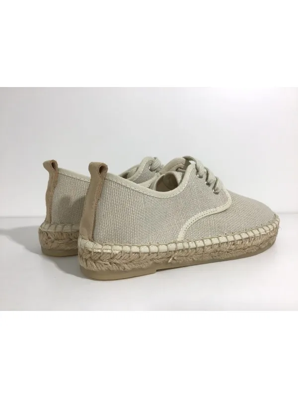 Alpargata tejido cordones