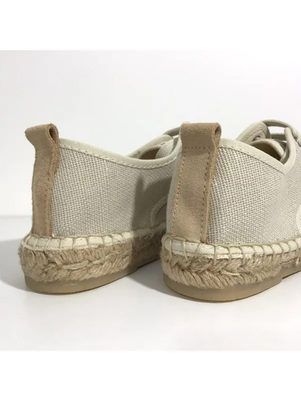 Alpargata tejido cordones