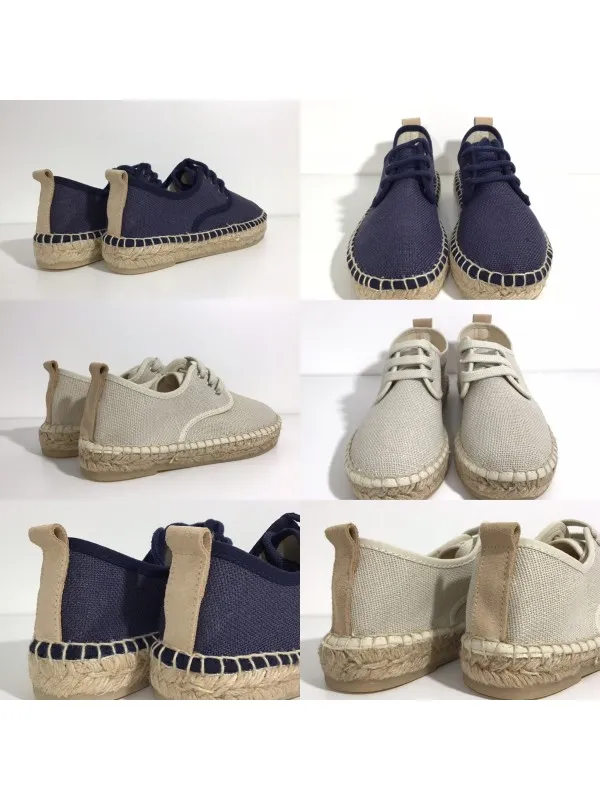 Alpargata tejido cordones