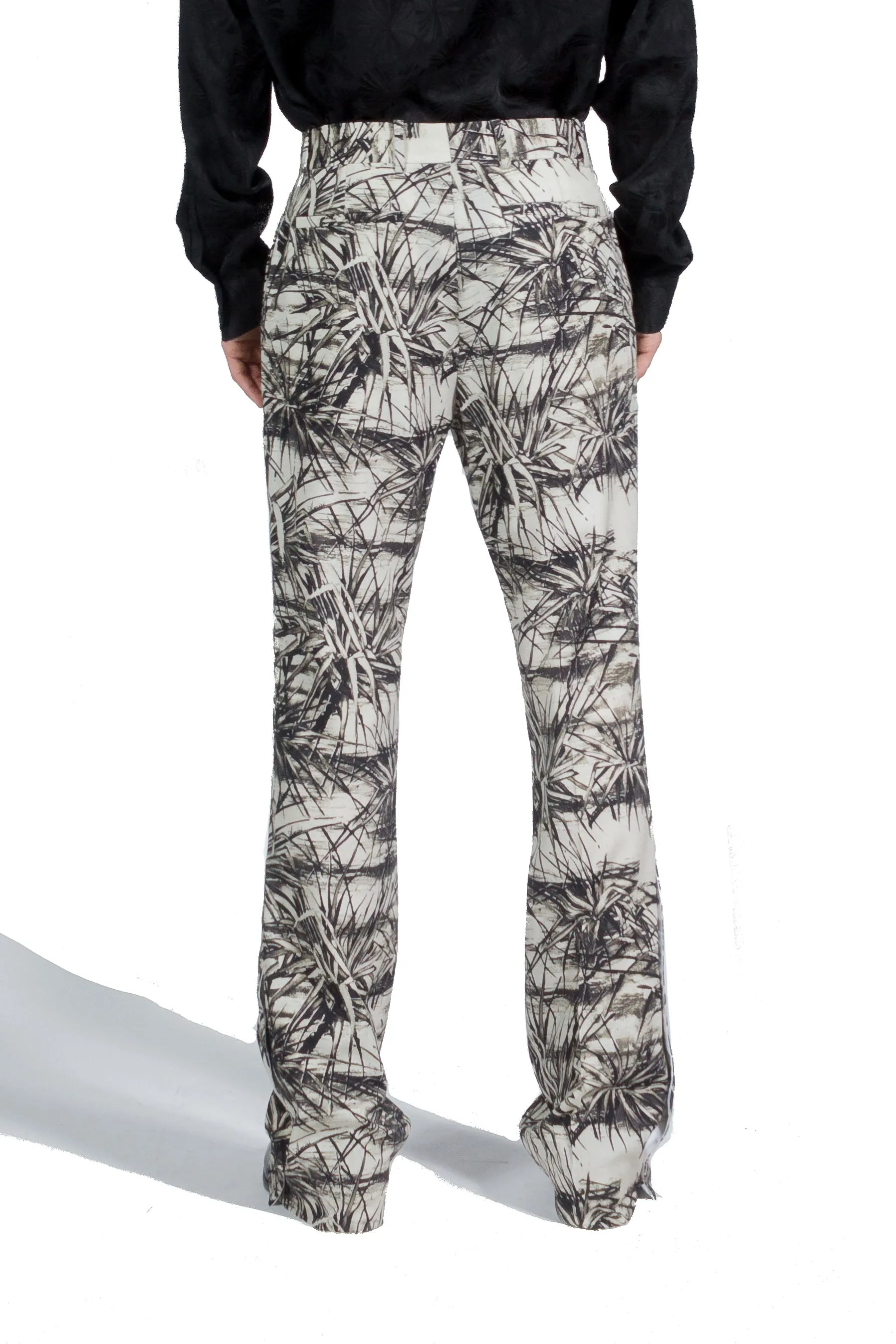 Amiri Floral Aloha Slash Flare Pants