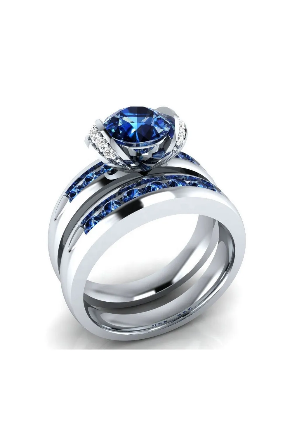 Anillo Bloom Blue