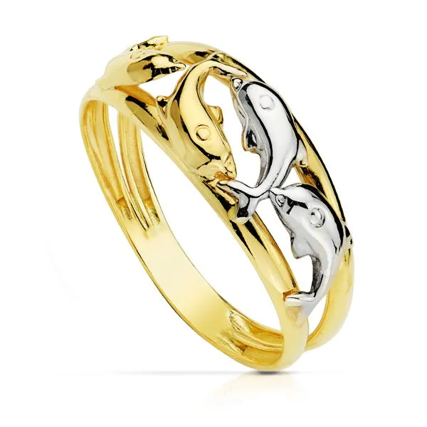 Anillo Oro Bicolor