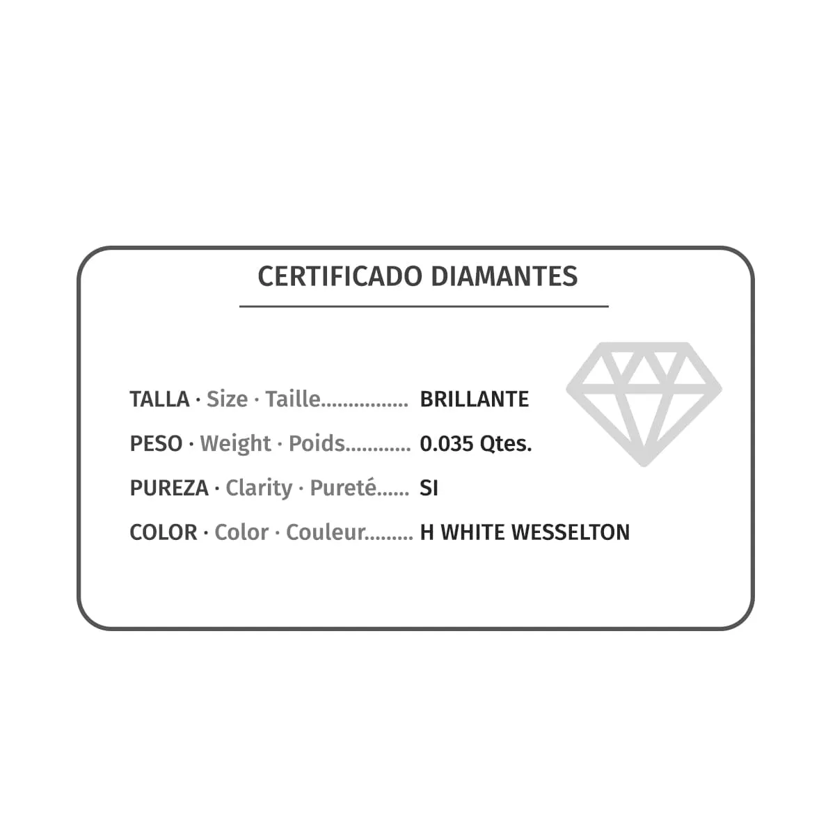 Anillo Oro Blanco Diamantes
