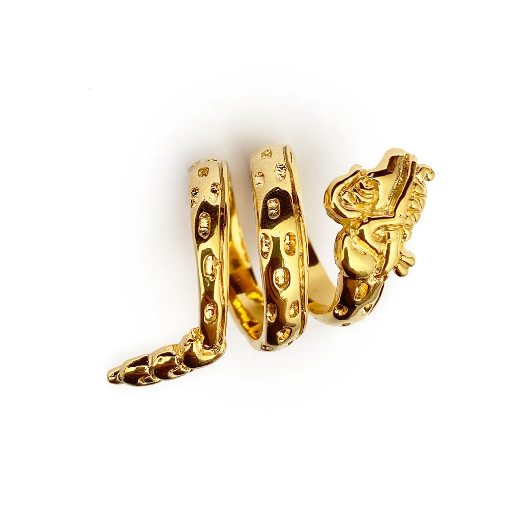 ANILLO QUETZALCOATL  ORO