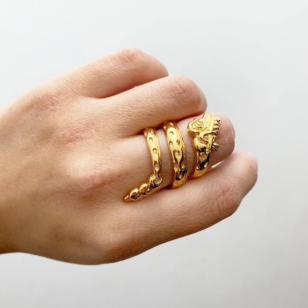 ANILLO QUETZALCOATL  ORO