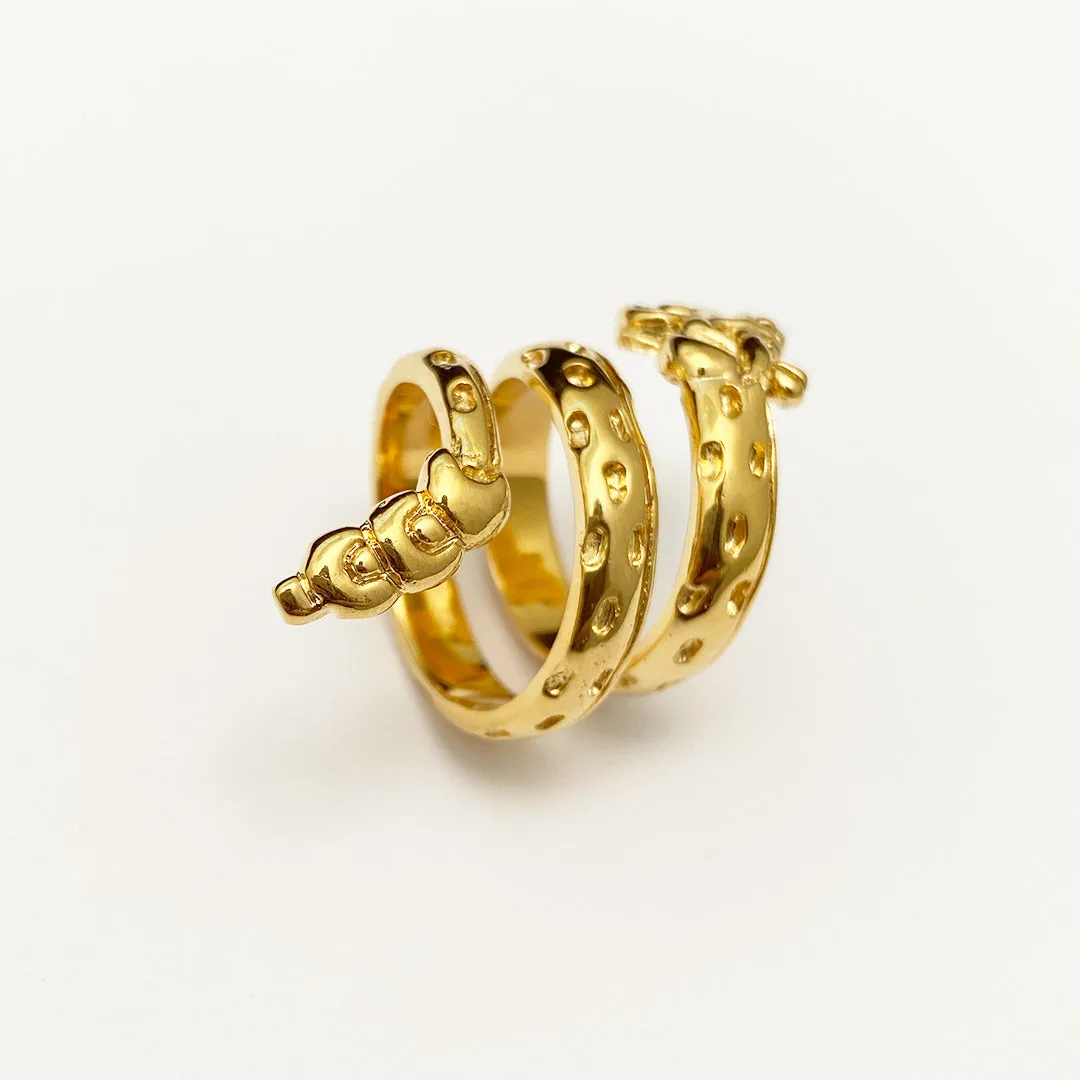 ANILLO QUETZALCOATL  ORO