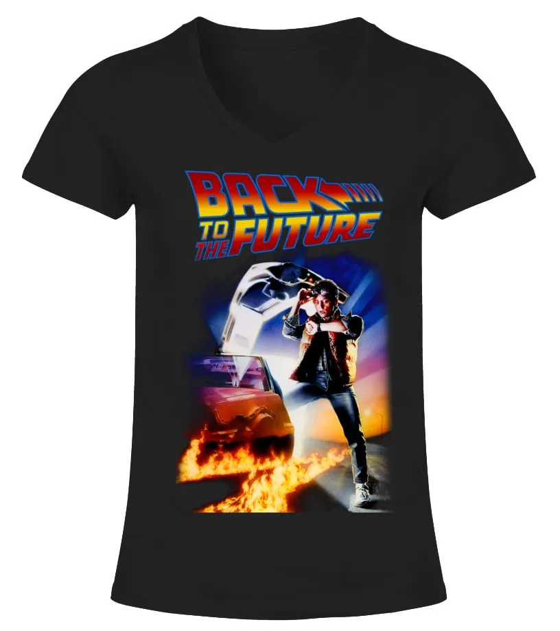 Back To The Future [1985] BK (22) Camiseta cuello pico Mujer