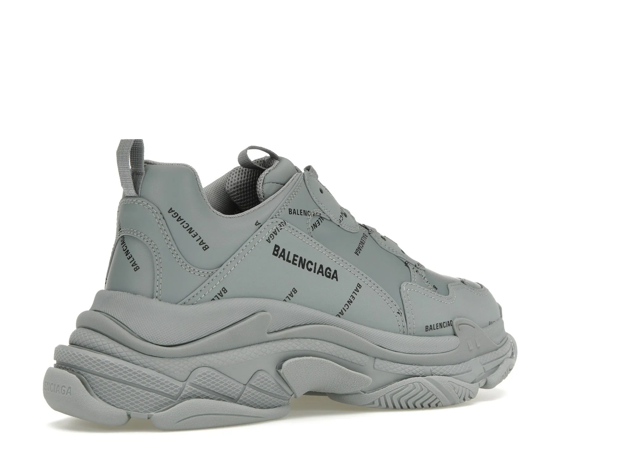 Balenciaga Triple S AllOver Logo Grey Black