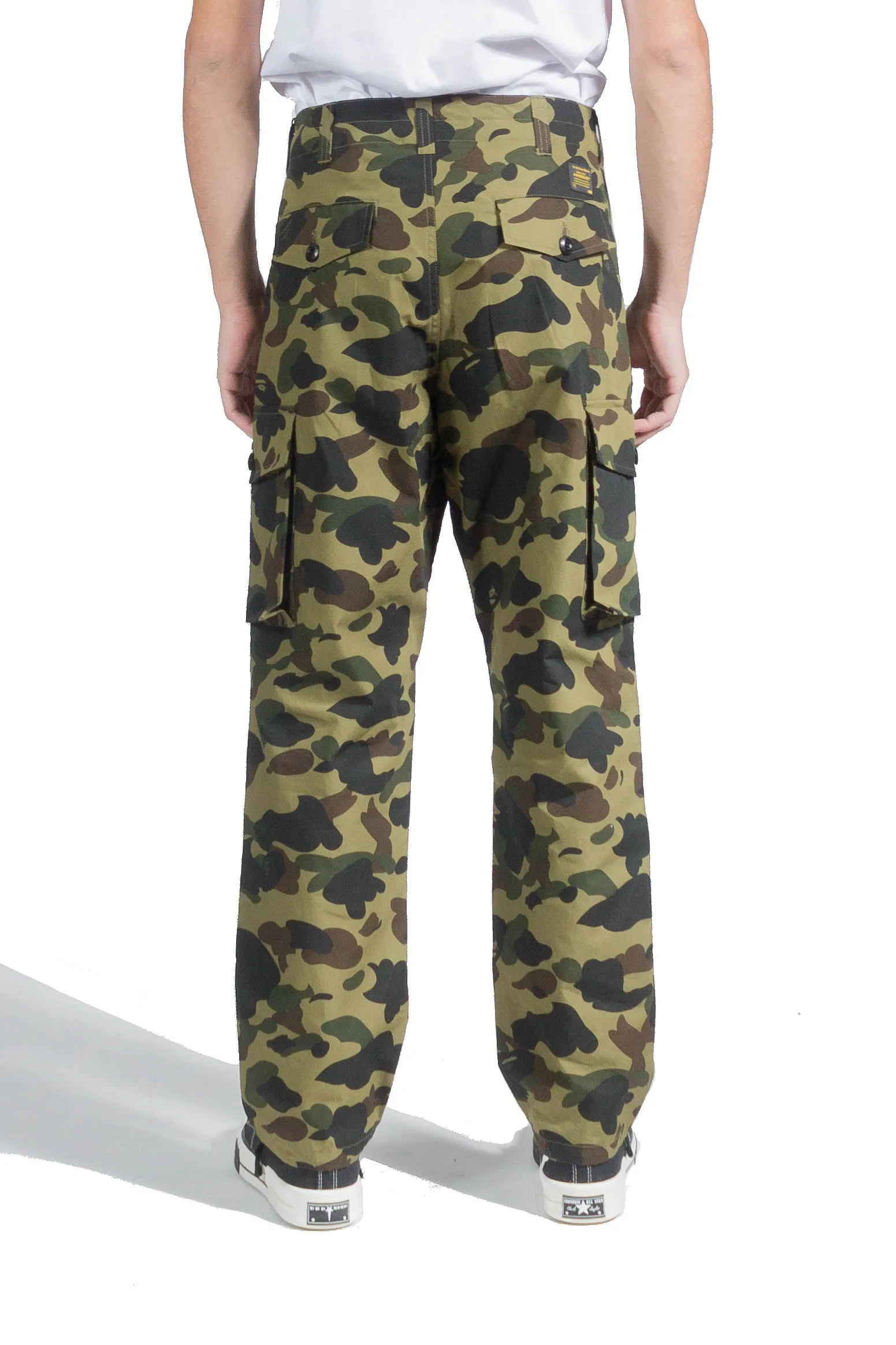 Bape 1ST Camo Wide Fit 6 Pocket Pants Green