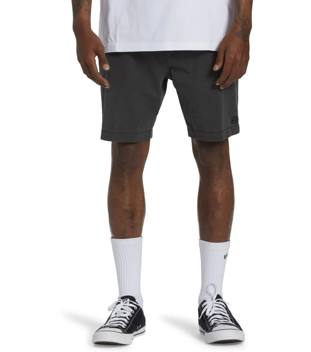 BERMUDA BILLABONG CROSSFIRE PIGM WASHED BLACK