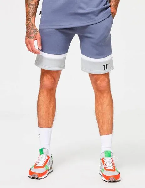 BERMUDA ELEVEN DEGR. CONTRAST FABRIC CUT & SEW TWISTER GREY
