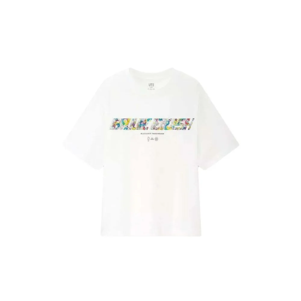 Billie Eilish Flower Logo Tee White