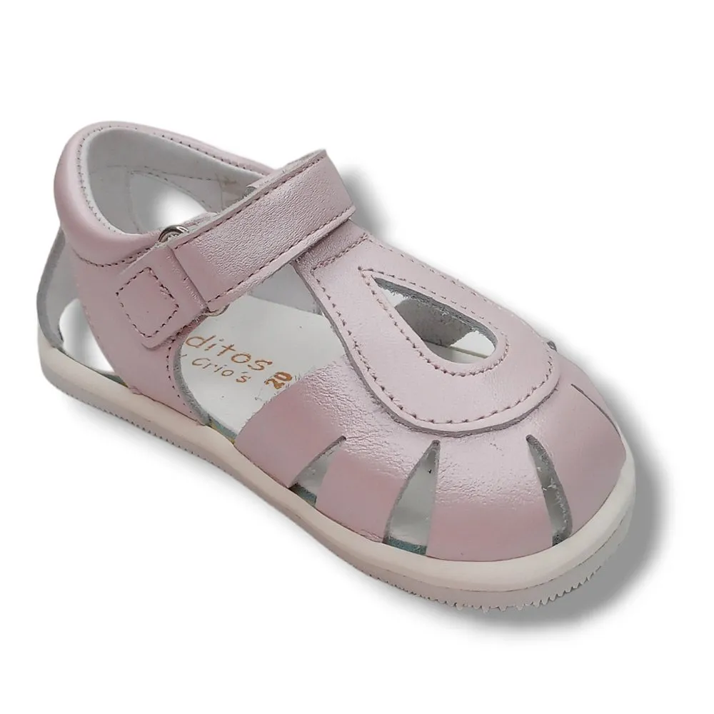 BLANDITOS BY CRIO’S SANDALIA CERRADA NIñA GOTA CUARZO24 241/C1026 ROSA CORDONETS