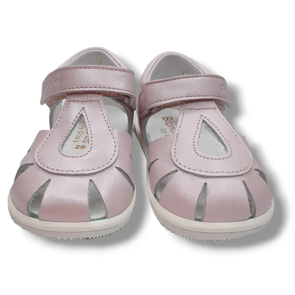 BLANDITOS BY CRIO’S SANDALIA CERRADA NIñA GOTA CUARZO24 241/C1026 ROSA CORDONETS
