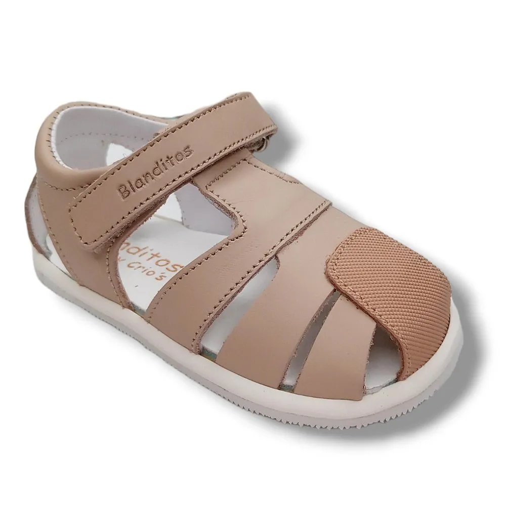 BLANDITOS BY CRIO’S SANDALIA CERRADA NIñO ISLA BMARFIL24 241/C1028 ARENA CORDONETS
