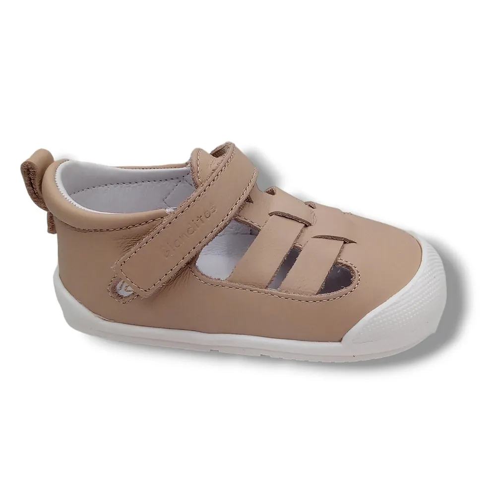 BLANDITOS BY CRIO’S SANDALIA CERRADA NIñO MAR MARFIL24 241/C1023 ARENA CORDONETS
