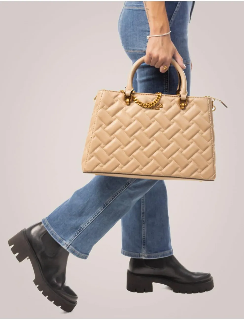Bolso Mujer Guess Bolsos Gracelynn Beig