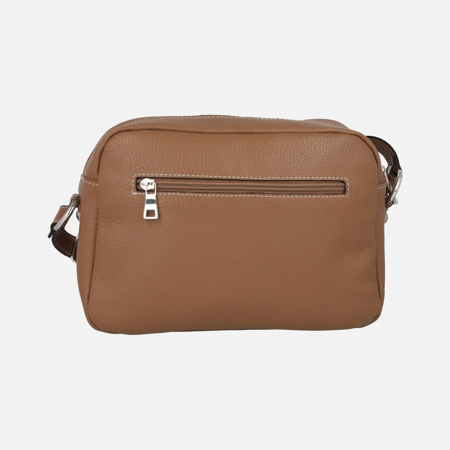 Bolsos bandolera de piel con bolsillos
