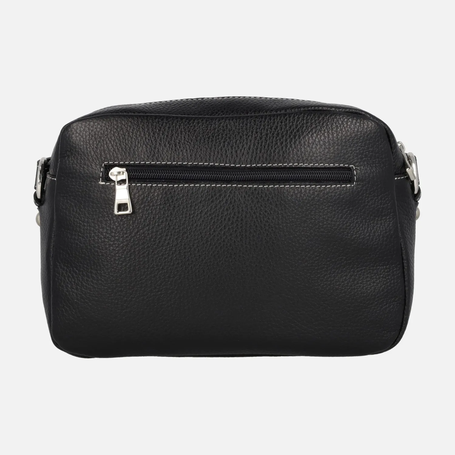 Bolsos bandolera de piel con bolsillos