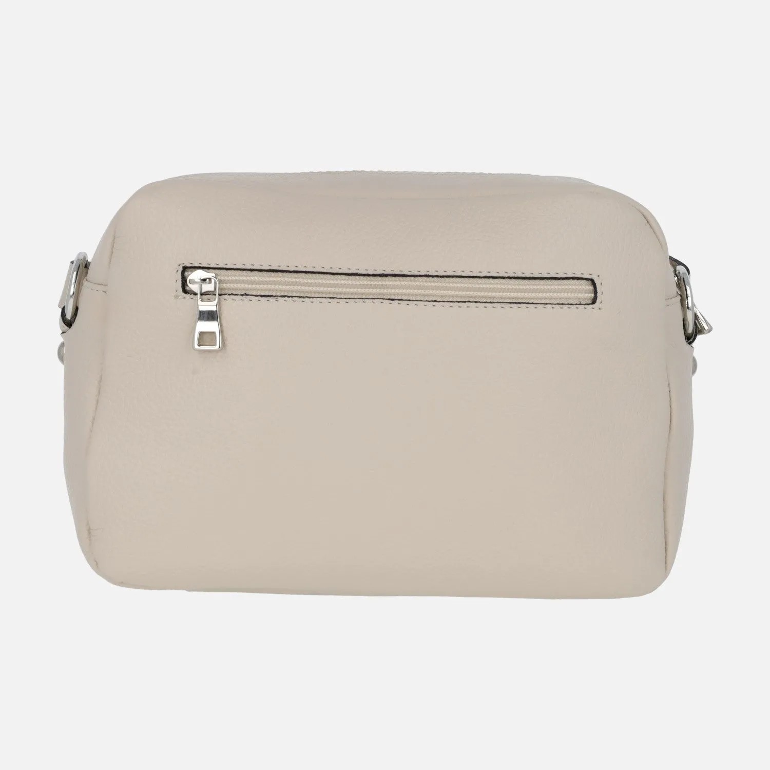Bolsos bandolera de piel con bolsillos