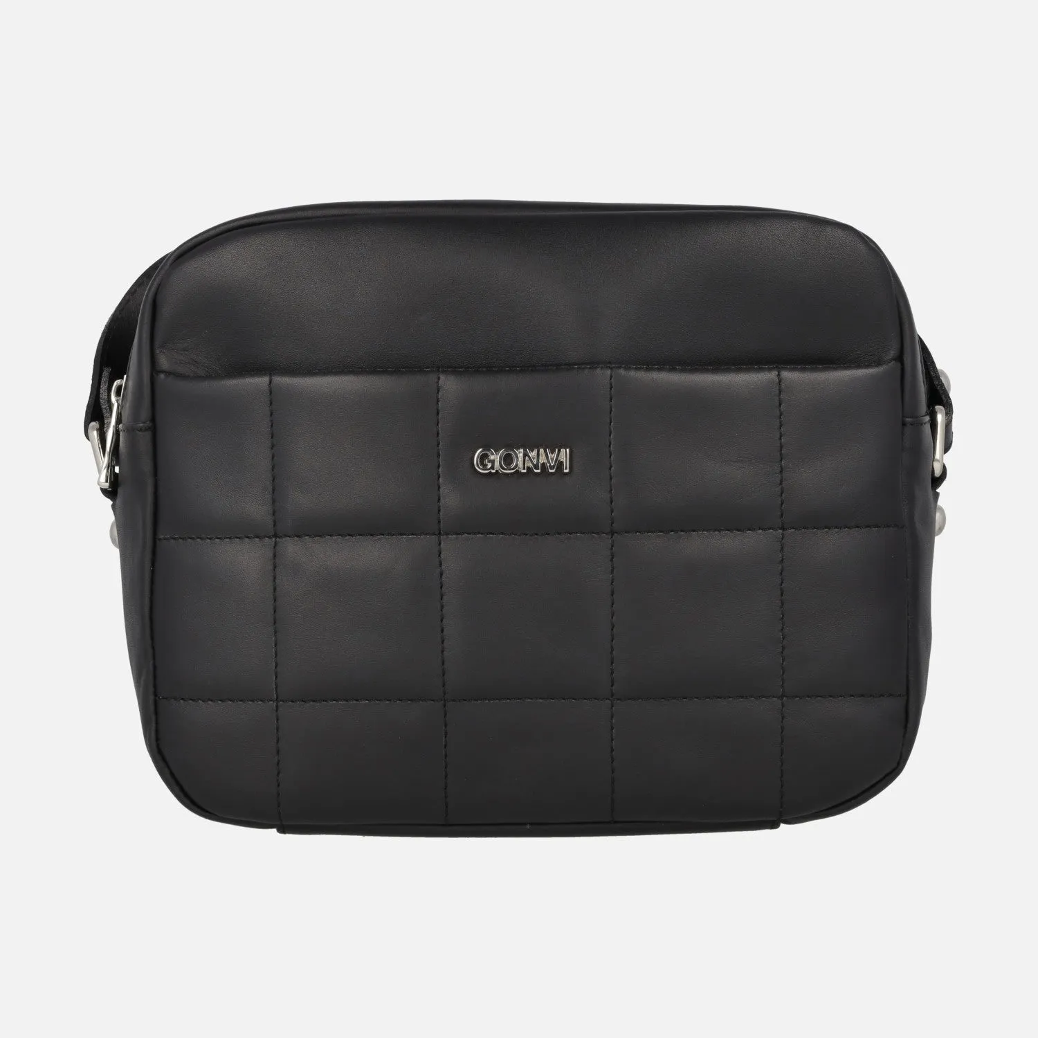 Bolsos bandolera en piel guateada negra