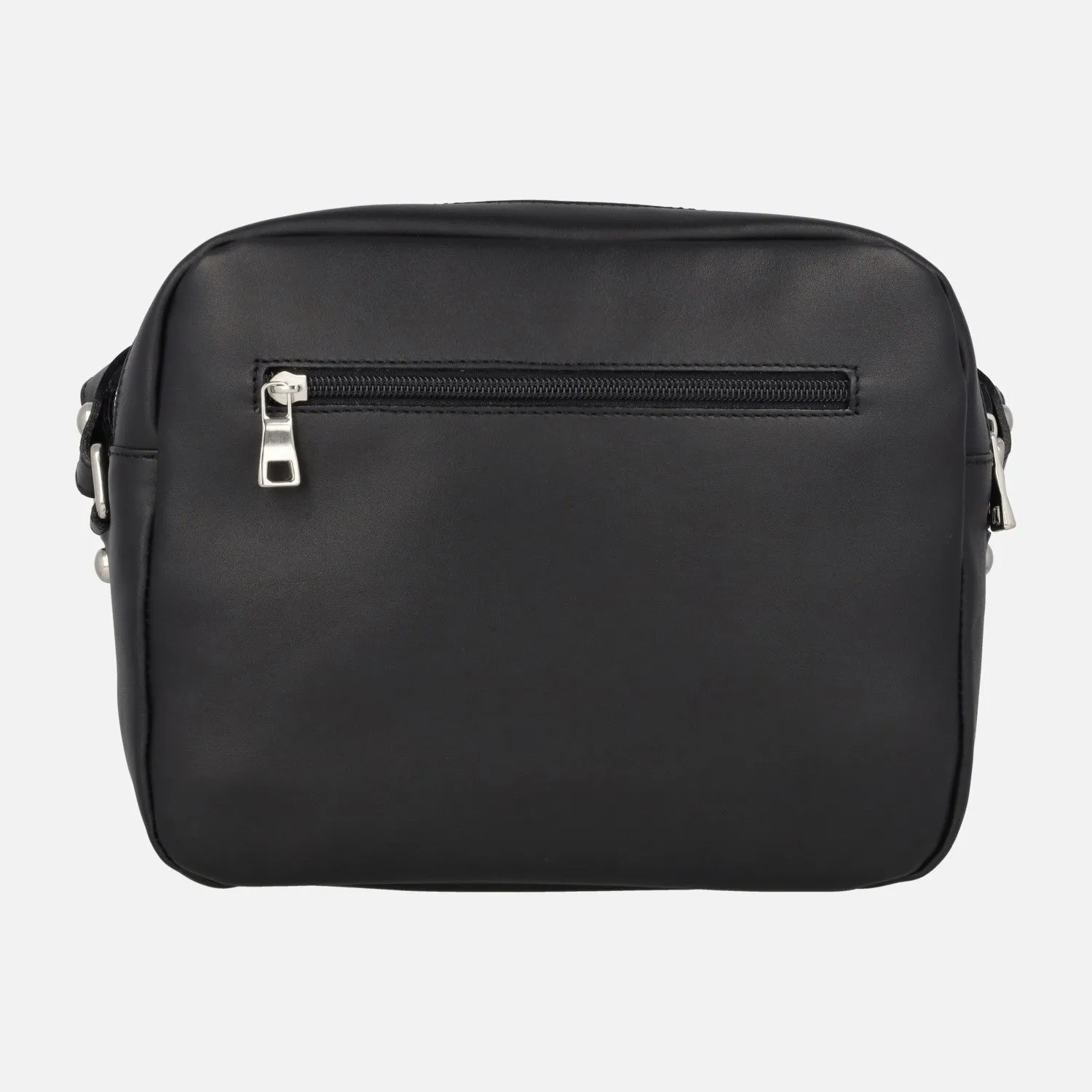 Bolsos bandolera en piel guateada negra