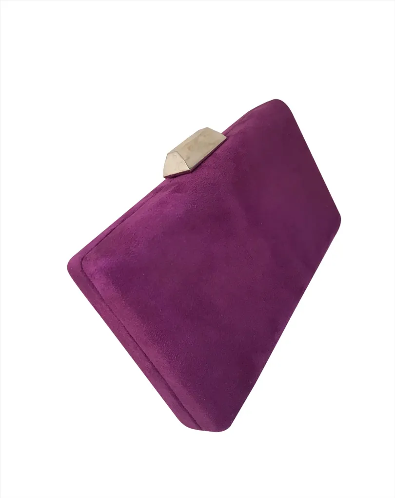 BOLSOS DE FIESTA MORADOS Y PLATEADO