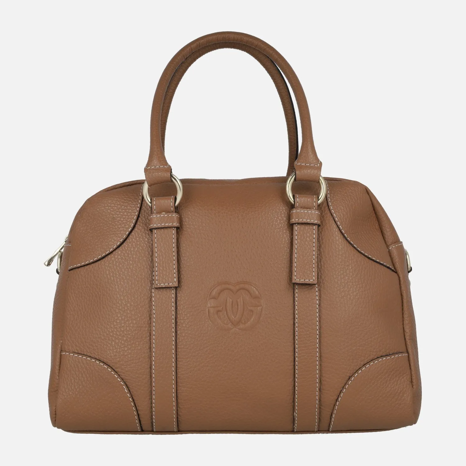 Bolsos de mano en piel estilo bowling