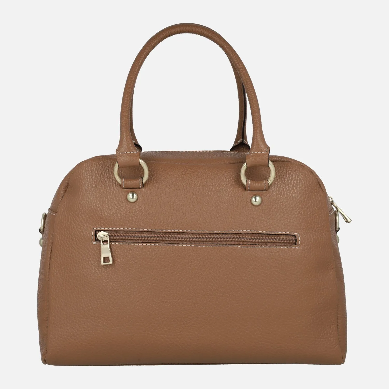 Bolsos de mano en piel estilo bowling