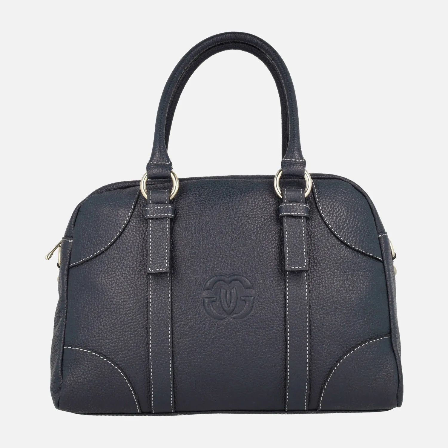 Bolsos de mano en piel estilo bowling