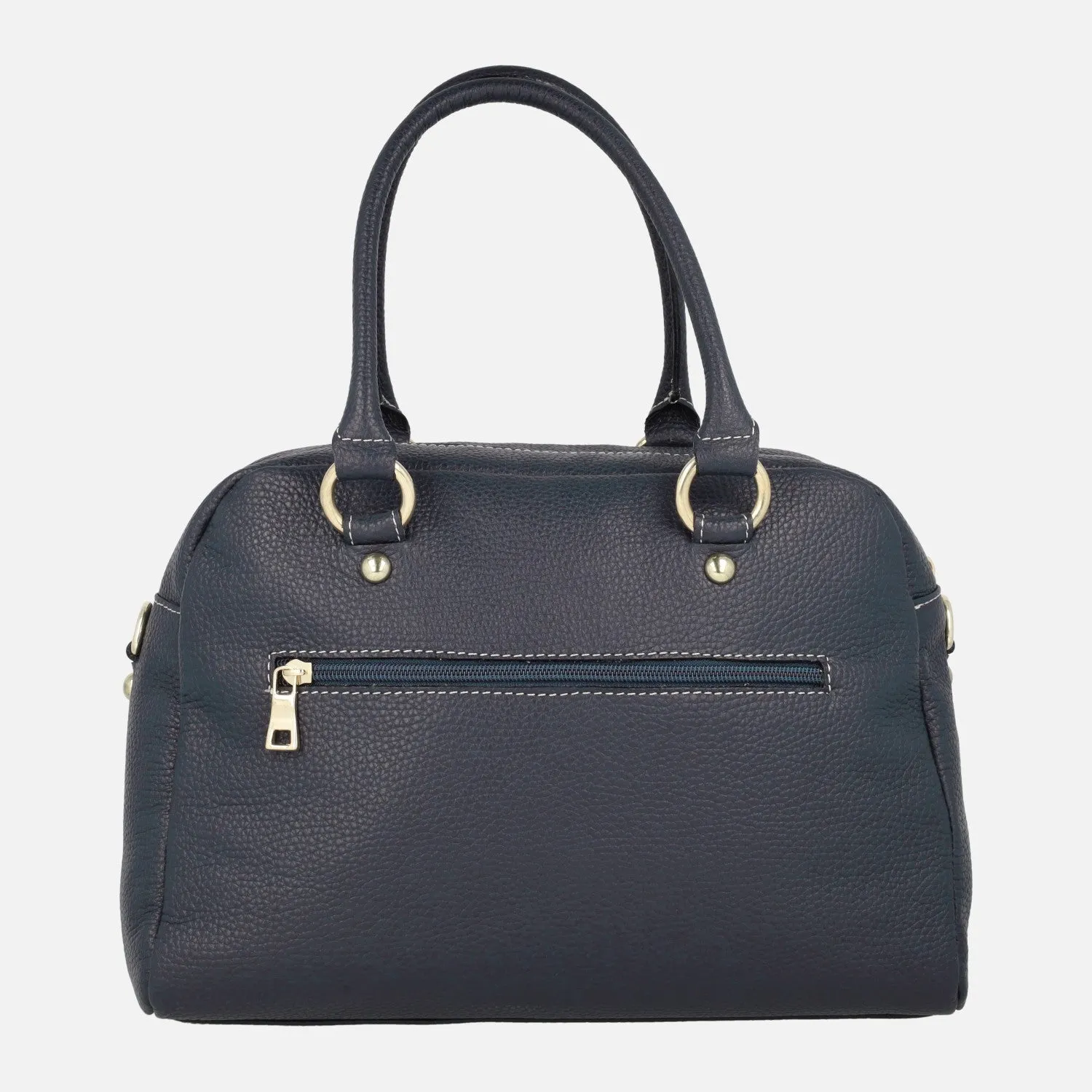 Bolsos de mano en piel estilo bowling