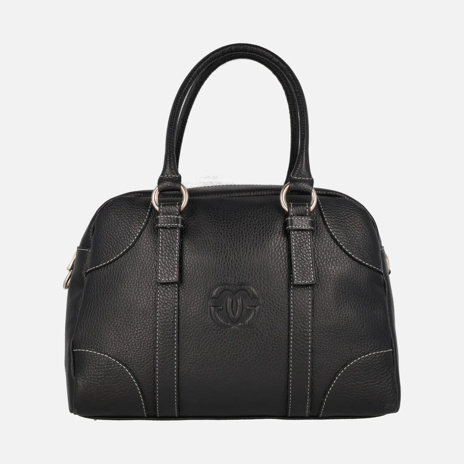 Bolsos de mano en piel estilo bowling