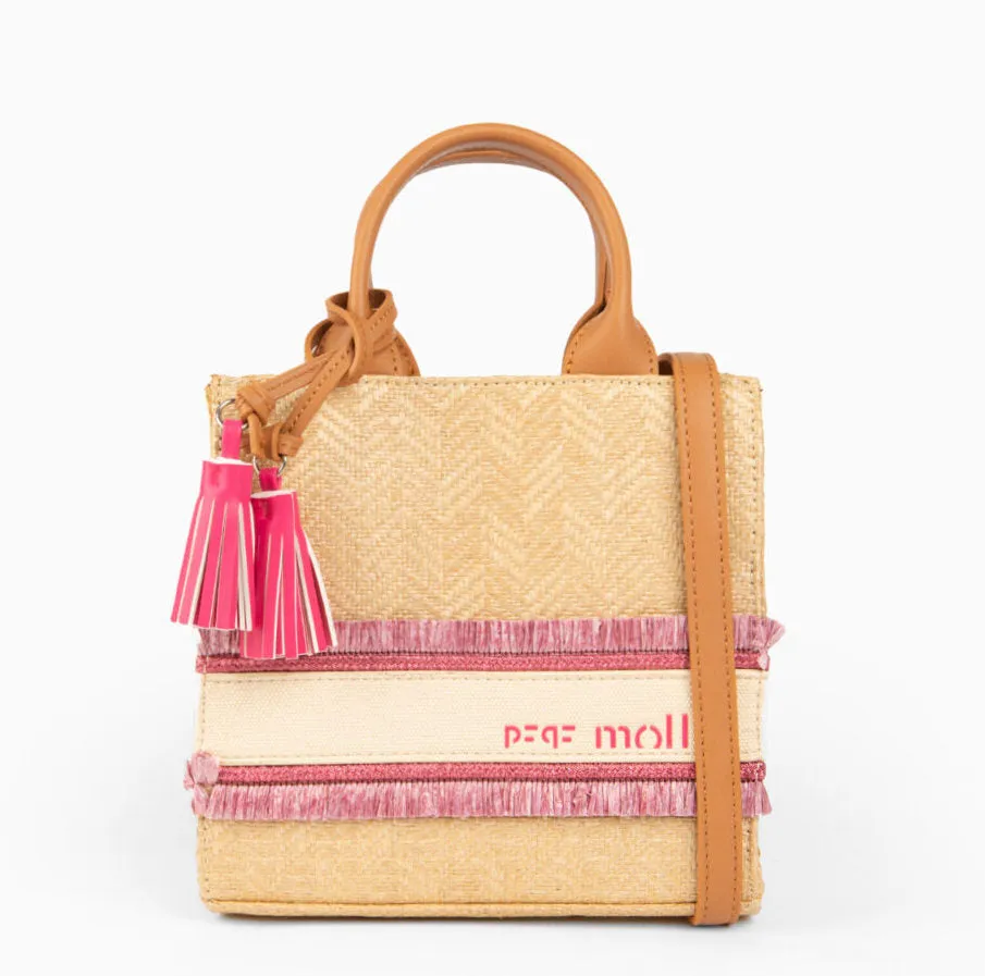 Bolsos de mano en rafia Pepe Moll 231292
