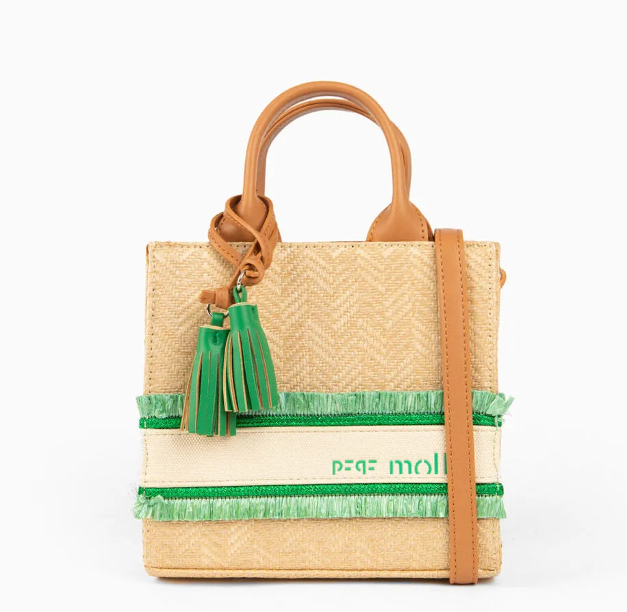 Bolsos de mano en rafia Pepe Moll 231292
